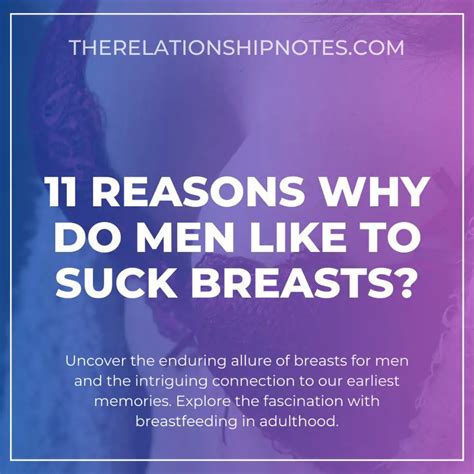 men suckling breasts